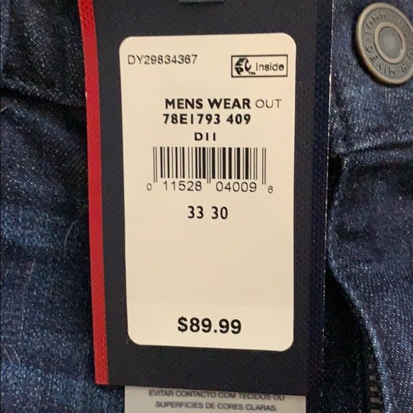 Tommy Hilfiger Stretch Slim Tapered Denim Jeans - Picture 10 of 10